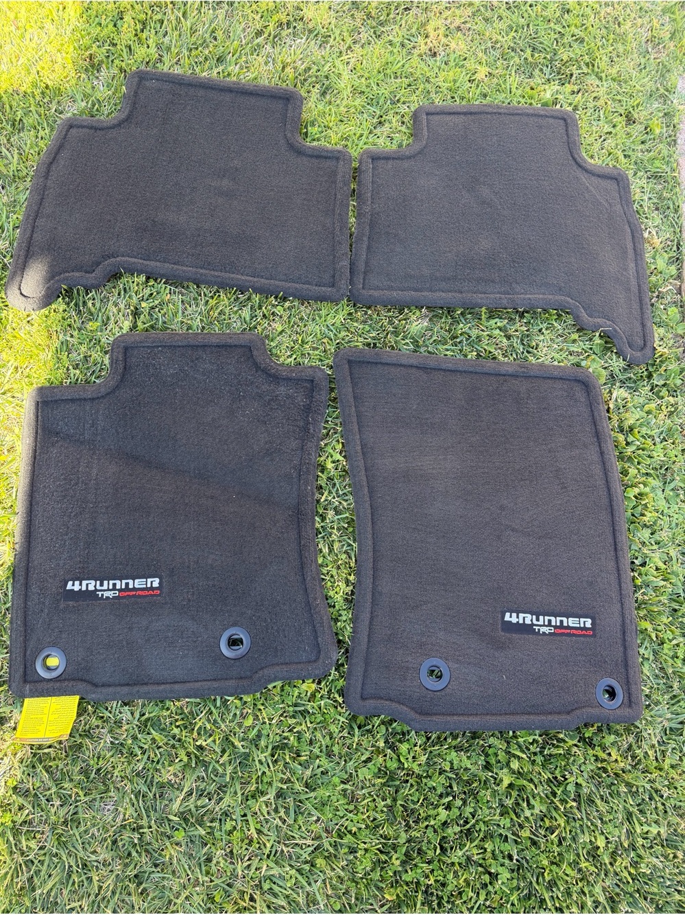 Toyota New Genuine Black 4Runner Off Road Black Carpet Floor Mat Set Of 4